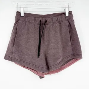 Lululemon Inner Glow Shorts Women's‎ Size 4 Heathered Antique Bark Activewear thumbnail 3