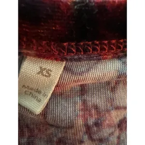 Soft Surroundings orange Black Velvet Maxi Dress Embroidered Cuffs XS pockets thumbnail 5