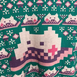 Keyboard Cat Merch‎ Graphic Novelty Print Multicolored Crew Neck Warm Sweater thumbnail 4