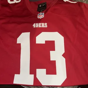 New tag came off Women's San Francisco 49ers Purdy‎ Nike Scarlet Player Jersey thumbnail 5