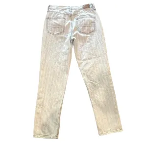 American Eagle Light Wash Striped 90s Inspired Mom Jeans Women's Size‎ 6 thumbnail 5