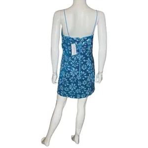 GUESS Women's Sequin Embellished Sleeveless Bodycon Dress Winter Blue Multi Sz 6 thumbnail 6