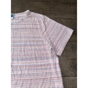 Old‎ Navy Women's Luxe Pastel Stripped Short Sleeve Tee Size Large thumbnail 4