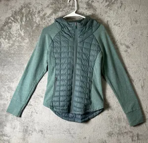 The North Face Endeavor ThermoBall Hybrid Hooded Jacket Green Small Goblin Blue thumbnail 1