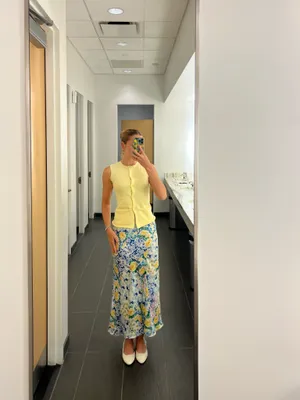 Yellow Knit Vest Top thumbnail 5