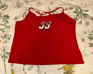NASCAR Carl Edwards Shirt Ladies Large Tank Top Cami Red #99 Car Racing thumbnail 1