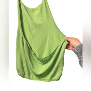 Boston Proper Green Silk Sweater Halter Top thumbnail 3