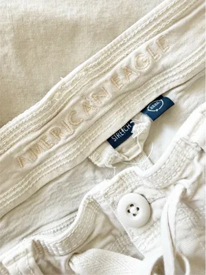 American Eagle AE Stretch Classic Bootcut Cargo Pants Cream Ivory Utility Gorp thumbnail 12