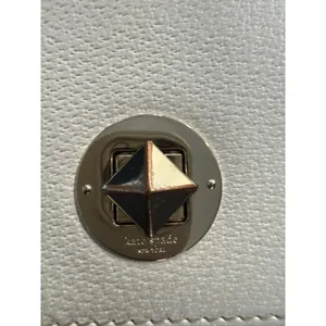 Kate Spade Rare Ivory‎ Small Leather Clutch/handbag With Dust bag Retail $318 thumbnail 8