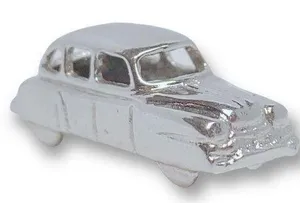 Vintage Sterling silver antique automobile car charm or Pendant thumbnail 1