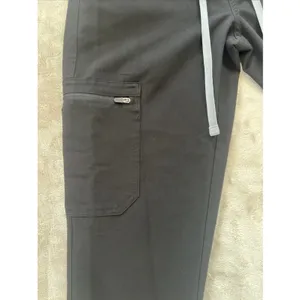FIGS YOLA‎ Scrub Pants Women's XS Black Straight Leg Technical Collection thumbnail 5