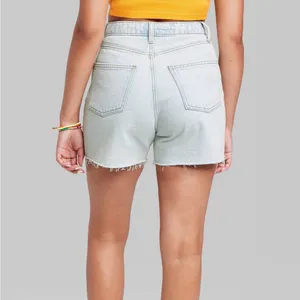 Wild Fable High Rise Cutoff Jean Shorts Light Wash size 14 Denim Women’s Frayed thumbnail 2