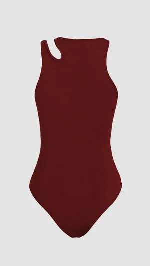 Wine Colored Bodysuit thumbnail 2