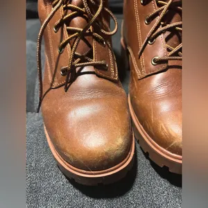 Timberland Waterproof Leather Lace-Up Combat Boots Brown Woman’s US 7.5 thumbnail 8