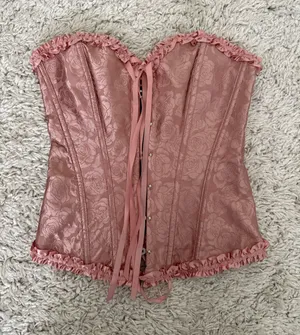 Dusty Pink Corset Top Size XS thumbnail 1