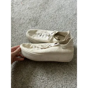 Pippy Snakeskin-Embossed Leather Platform Sneakers Sam Edelman Sz‎ 8 thumbnail 6