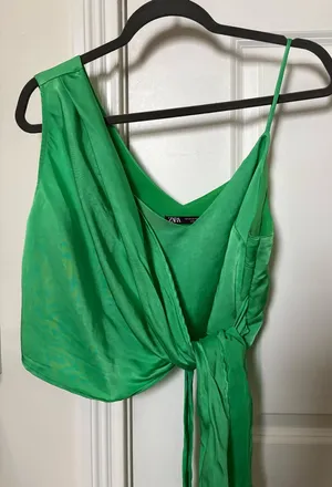 ZARA Silk Top thumbnail 1