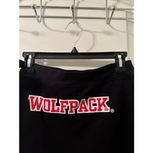 North Carolina NC State Wolfpack Black Cotton Spandex Mini Skirt Women's Large thumbnail 9