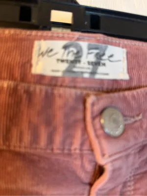 Free People Corduroy Skinny Jeans in Dusty Rose thumbnail 2