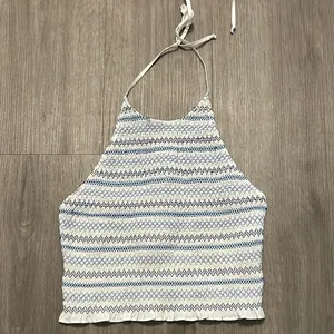 Zara Halter Tie Neck Tank Top thumbnail 1