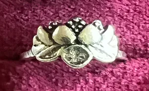 Women’s Stainless Steel Silver Simple Ring Size 5 Gray thumbnail 1
