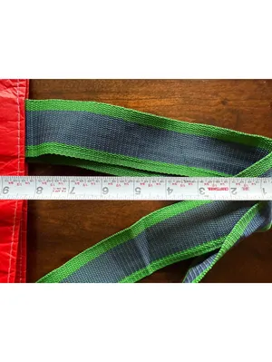 Aerie Red Holiday Tote Bag with Smiley Face and Plaid Santa Hat thumbnail 7