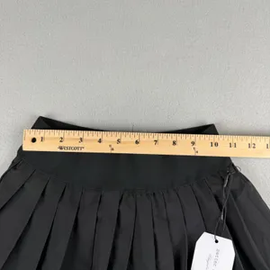 Better Together Black Pleated Mini Skirt XS Elastic Waist STK10492 NWT thumbnail 5