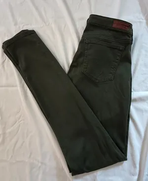 AG Adriano Goldschmied The Legging Super Skinny Pants Olive‎ Green Womens 26R thumbnail 1