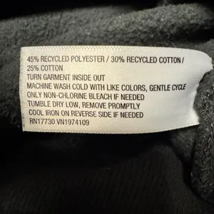 1926 | Wild Fable Striped‎ Fleece Full Zip Track Jacket Black Womens M thumbnail 6