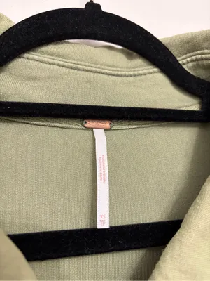 Free People Oversized Fall Ruby Shirt Jacket / Shacket in Sage Green - Size XS thumbnail 6