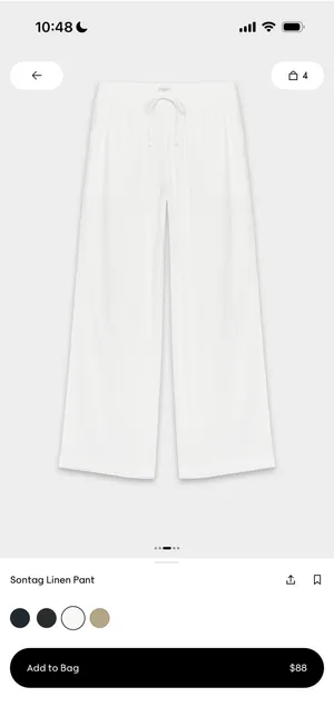 Aritzia Sontag Linen pant  thumbnail 3