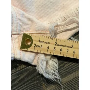 Lovers + Friends Jack High Rise‎ Distressed Denim Shorts Pink Amalfi Size 28 thumbnail 10