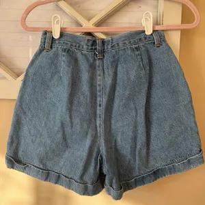 Paris Sports club size 6 vintage Jean‎ shorts bareback thumbnail 3