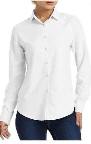 NEW Ruisin Fitted Plain Button Down Shirts Career Dress M thumbnail 1