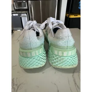 NOBULL Ripstop Runner White Teal Ombre Running Workout Shoes Women’s Size 9 thumbnail 7