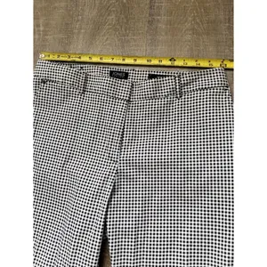 Jones New York Gingham Check Grace Ankle Pants Black White Size 10 Preppy Office thumbnail 11