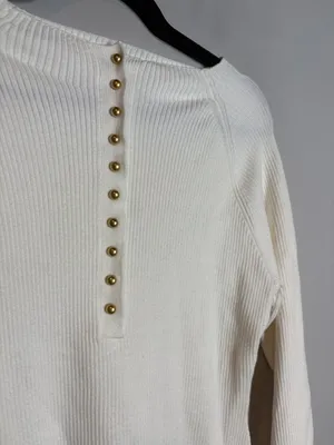 NWT Universal Thread white ribbed sweater dress thumbnail 3