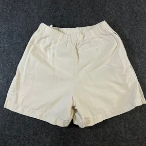 Uniqlo‎ Linen Blend Skort Cream Off White Wrap Front Mini Shorts Womens Small thumbnail 2
