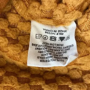 Simply Southern Mustard Yellow Popcorn Sherpa Fleece Snap Pullover Large thumbnail 6