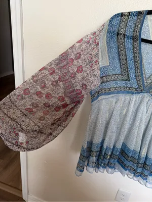 Free People Aliyah Printed Tunic XS thumbnail 4