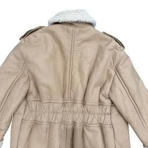 Great Jones Lined Sherpa Coat in Brown, Size S​ thumbnail 10