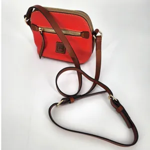 Dooney & Bourke Red Pebbled Leather Mini Crossbody Bag thumbnail 7