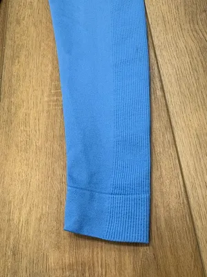 🌟 Set Active 🌟 X Revolve Seamless Active Leggings Blue Capri Sz M thumbnail 2