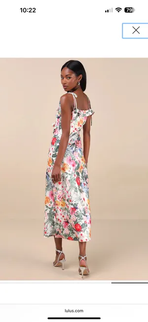 Lulus Dress Maxi Floral thumbnail 2