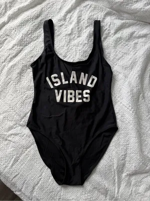 Island Vibes Black One-Piece Swimsuit thumbnail 2