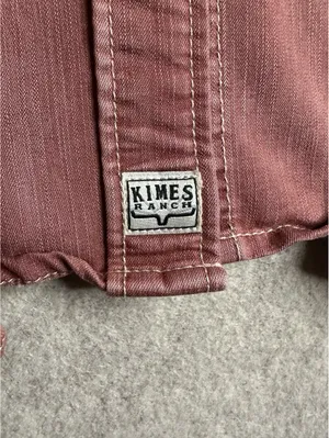 KIMES RANCH Pearl Snap Pink Tencel Western Long Sleeve Shirt Women’s Small thumbnail 3