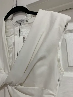 Zara Nwt White Mini Dress Sz Xs thumbnail 6
