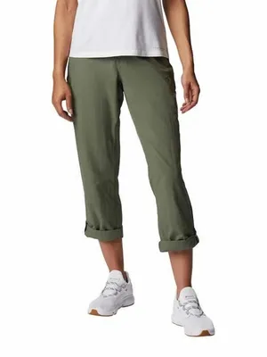 NWT Columbia Womens Size Large Tan Woodland Hills UPF 30 Roll Up Cargo Pants NEW thumbnail 5