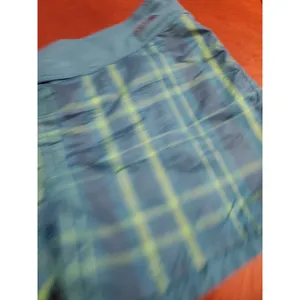 The North Face Shorts Women Size 6 Swim Board Shorts Blue/Green Plaid thumbnail 8
