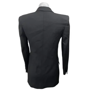 Zara Black Wool Double Breasted Long Sleeve Collar Button Blazer Coat Jacket XS thumbnail 2